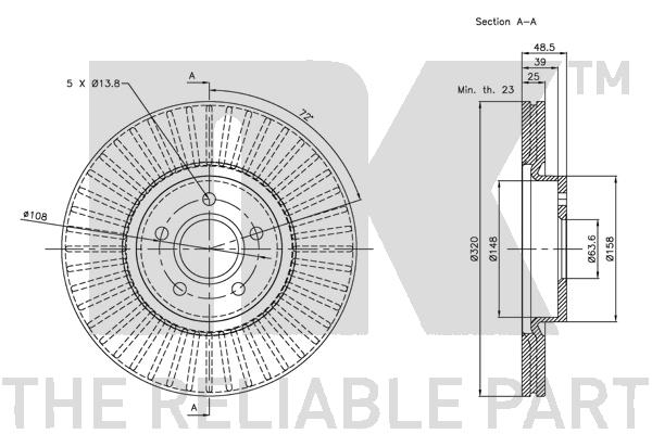 805-0323 Jarrulevy 805-0323