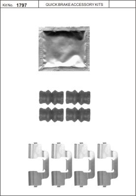 Jarrupalojen asennussarja 802-2031