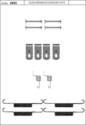 Seisontajarrukenkien asennussarja 804-2016