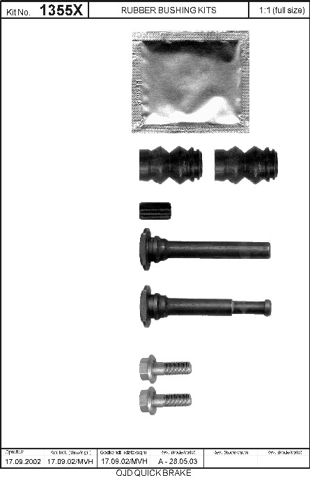 Jarrusatulan liukutappisarja 807-0011